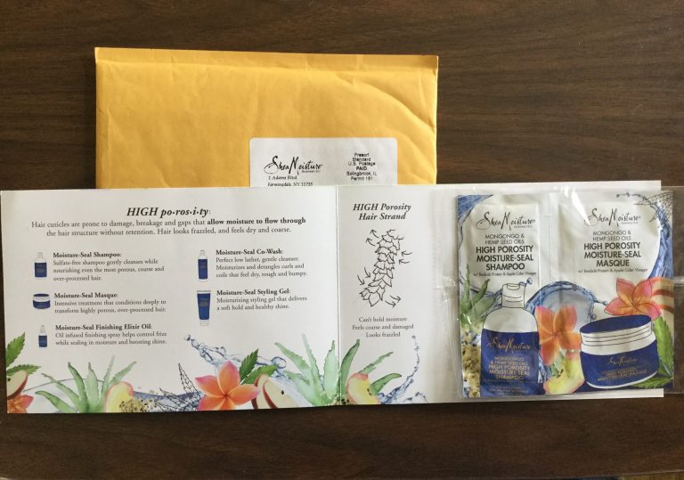 Free Shea Moisture High Porosity Moisture-Seal Shampoo and Masque