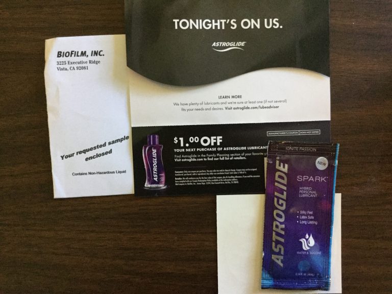 Free Astroglide Spark Hybrid Personal Lubricant