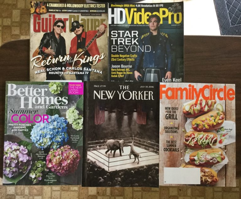 🎸Guitar Player 🎮 HDVideoPro 💐 Better Homes and Gardens 🗽 The New Yorker :) Family Circle 📚