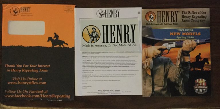 Free HENRY Rifles Sticker