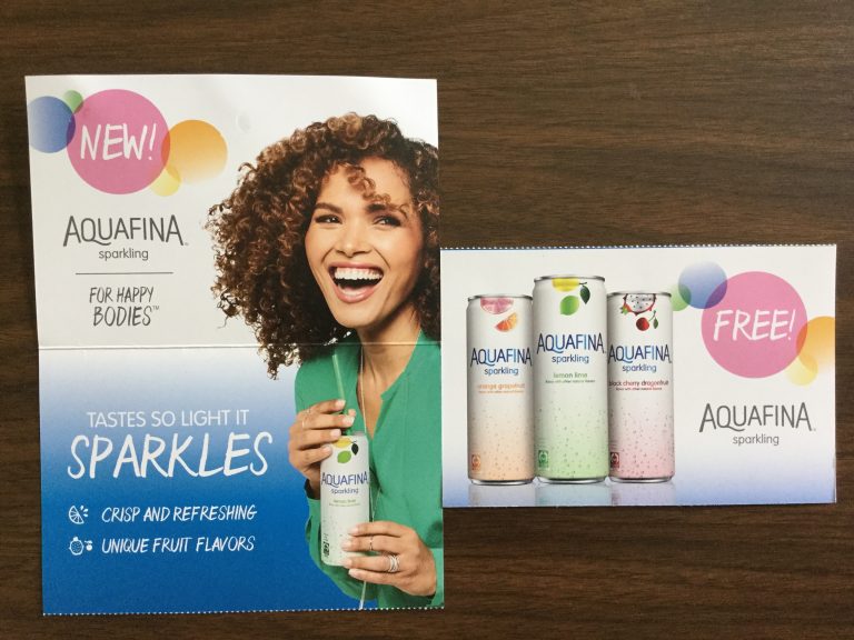 Free Aquafina Sparkling Coupon