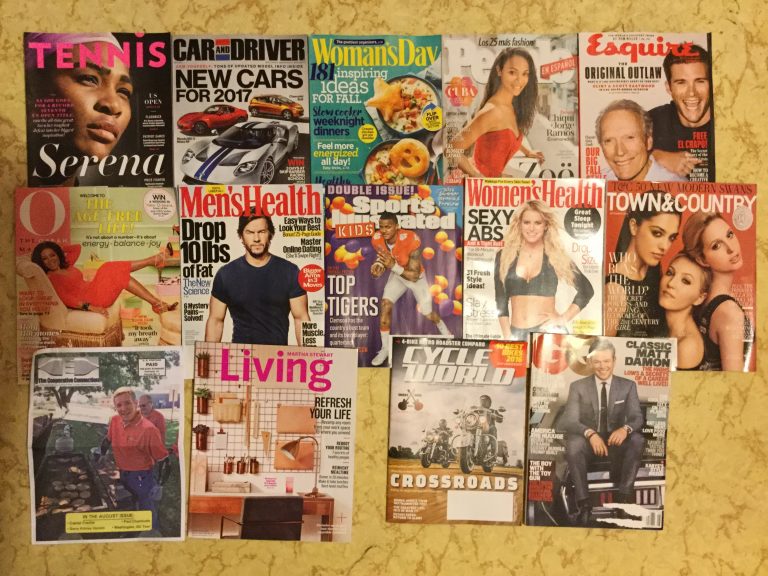 📬 8-4-2016 Free magazines 🎾 Tennis 🏎 Car and Driver 💁🏼 Woman’s Day 👩‍❤️‍👩 jPeople 🕵🏻 Esquire 💇🏾 O 🏋🏻 Men’s Health 👭 Sports Illustrated Kids 👙 Woman’s i Health 🐓 Town&County 🐖 The Cooperative Connection 🏘 Martha Stewart Living 🏍 Cycle World 🏊🏻 GQ 📚