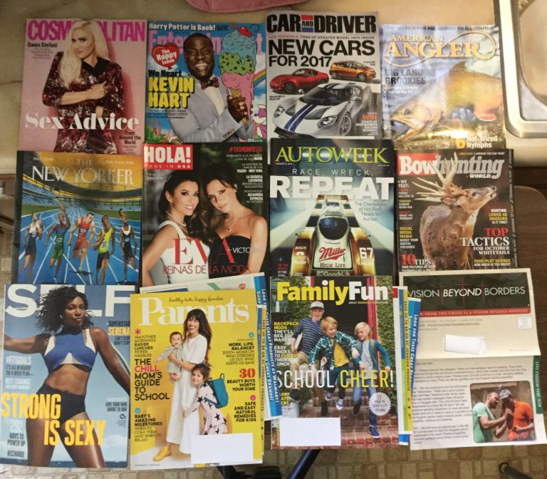 📬 8-6-2016 Free magazines 👙Cosmopolitan 🎭Entertainment 🚕 Car&Driver 🐠 American Angler 🏃🏽The New Yorker 👭 HOLA! made in USA 🏎 AutoWeek 🏹 BowHunting World 💇🏾 SELF 👨‍👩‍👧‍👦 Parents with coupons Family Fun with coupons 🌏 News. Beyond Borders 📚 😍