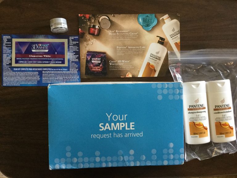 Free Olay, Crest, and Pantene Samples