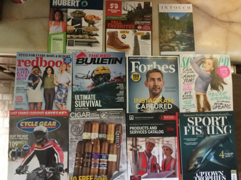 📬 8-15-2016 Free mail 🍽 Hubert 🐾Sportsman’s Guide 👼🏻In Touch 💃 Redbook 🕵 The Red Bulletin 💰Forbes 🙋🏼Seventeen 🏍 Cycle Gear 🚬 CIGAR 🔥National Fire Protection Association 🐠 Sport Fishing 🎣 📚