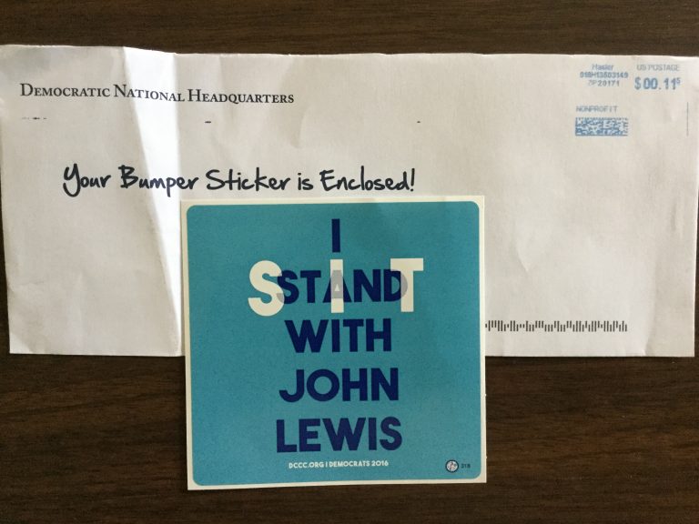 Free I SIT with John Lewis Sticker