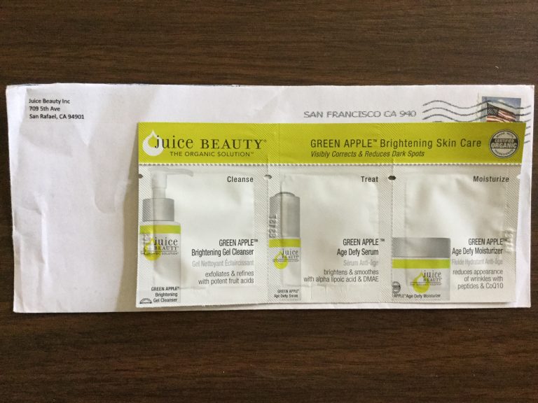 Free Juice Beauty Green Apple Skin samples