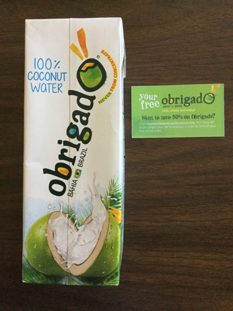 Free OBRIGAD BAHIA  BRAZIL 100% Cocoanut Water
