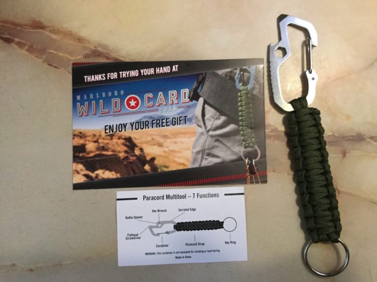 Free Paracord Multitool from Marlboro