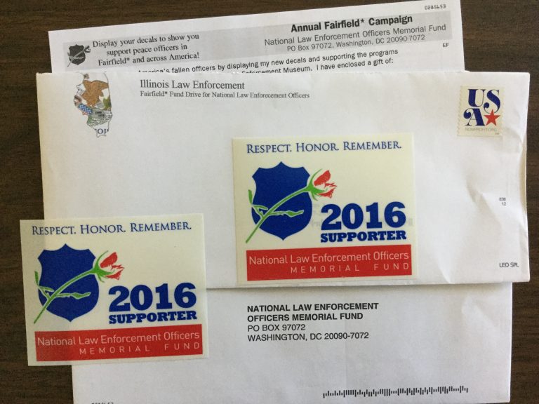 Free  Illinois Law Enforcement  Stickers