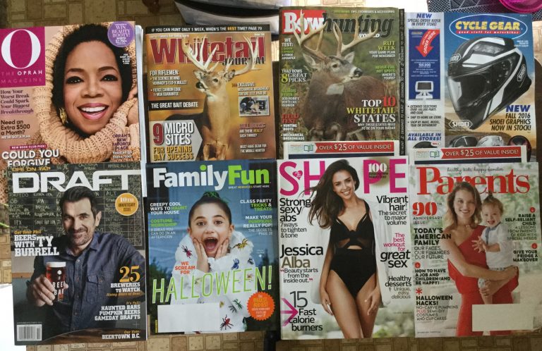 📬 9-14-2016 Free mail 💇🏾 O 🐗 Whitetail Journal 🏹 BowHunting World 🏍 Cycle Gear 🍺 Draft 💆🏻 FamilyFun 👙 Shape 💑 Parents 📚