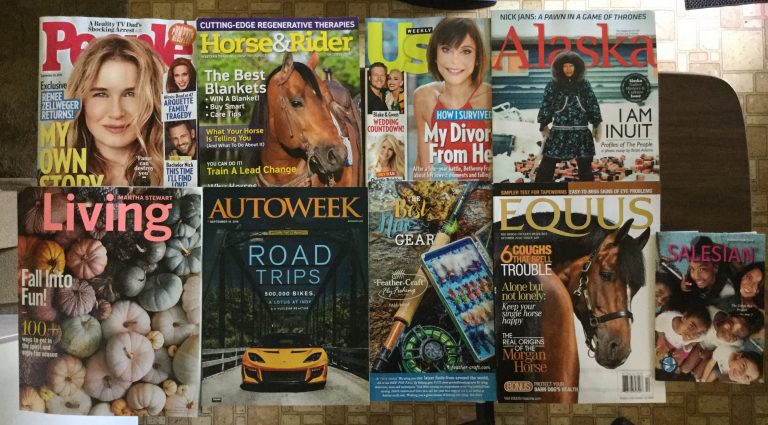 📬 9-16-2016 Free mail 👬 People 🐴 Horse & Rider 💑 US weekly ☃ Alaska 🌽 Martha Stewart Living 🚕 Autoweek 🎣 Feather-Craft 🏇 EQUUS 👼🏻 SALESIAN 📚