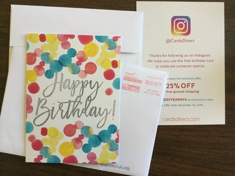 Free Happy Birthday Card sample from Cardsdirect