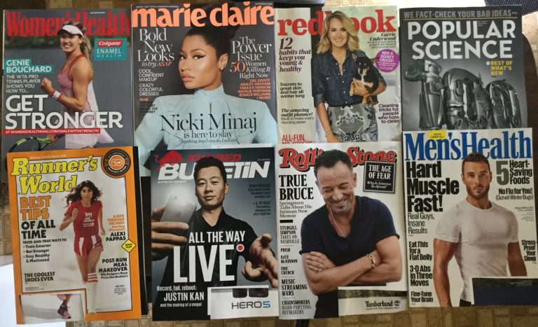 📬 10-18-2016 Free mail 👙Woman’s Health 💇🏾 Marie Claire 📕Redbook 🚀Popular 🔬⛹🏻‍♀️Runners World 🌎🎯The Red Bulletin :) Rolling Stone 💎‍♀️Men’s Health 📚