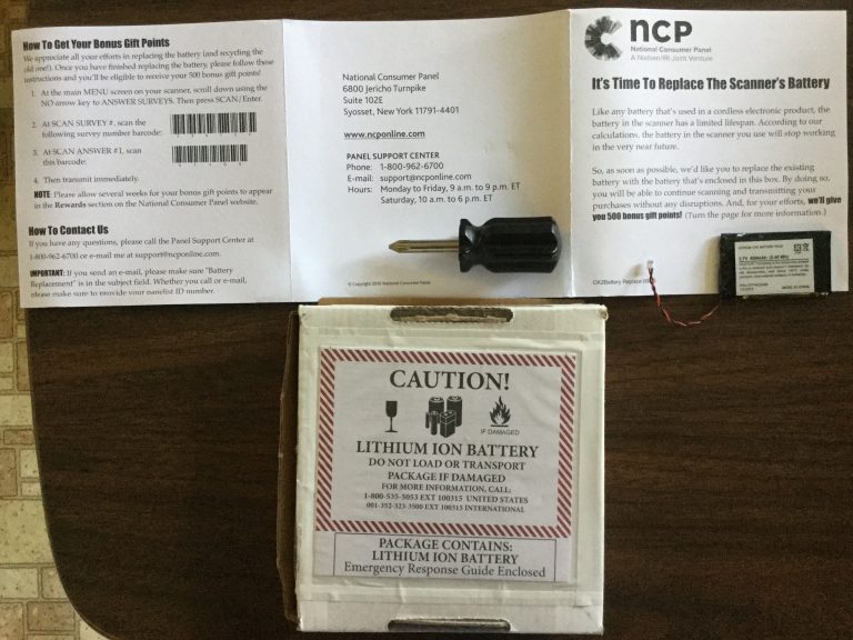 📬🎃Thank you very much National Consumer Panel 🕷 🔋 for our new replacement battery for our scanner and screwdriver 🏆 we are honored to be part of National Consumer Panel members 🎗🎉 👻