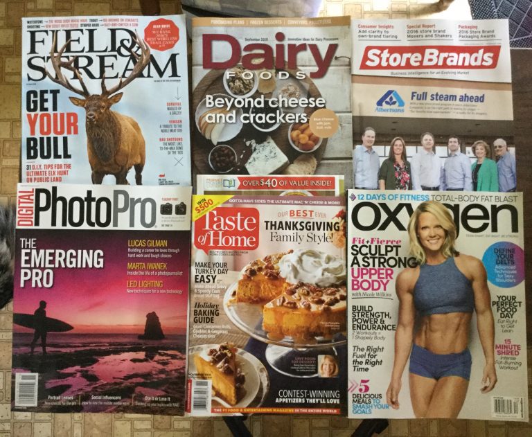 📬 10-04-2016 Free mail 🐗 Field and Stream 🍧Dairy Foods 🏪Store Brands :) Digital PhotoPro 🍳 Taste of Home w coupons 👙Oxygen 📚