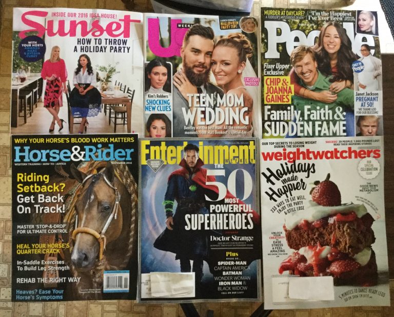 📬 10-14-2016 Free mail 🌞Sunset 👩‍❤️‍💋‍👩 US Weekly 👩‍👩‍👦‍👦 People 🐎 Horse&Rider 🎭 Entertainment weekly 🍰 WeightWatchers 📚