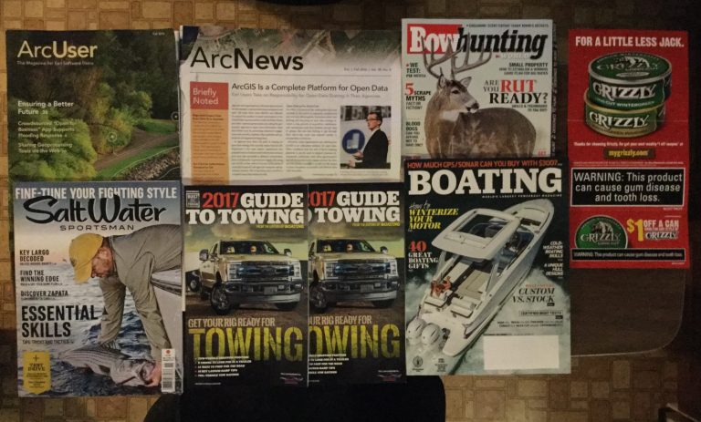 📬10-24-2016 Free mail ArcUser 🕷ArcNews 🐂 BowHunting 🚬 Grizzly 🐠 SaltWater Sportsman 🚛 2017 Guide to towing ⛵️ Boating 🕷 ☔