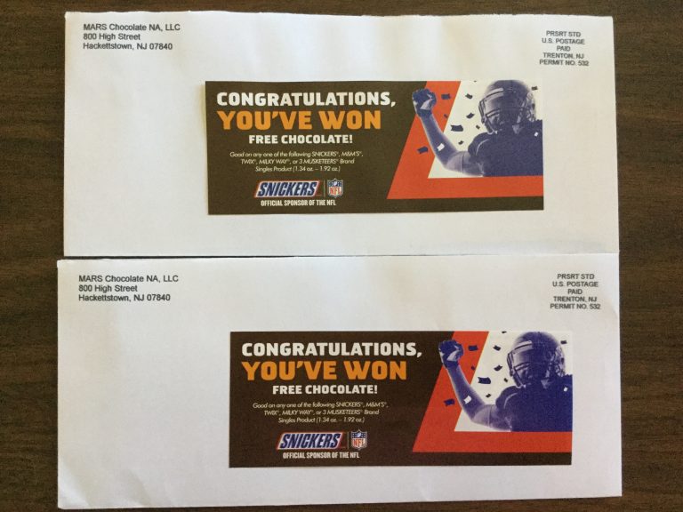 Winner in the Snickers NFL Super Bowl Instant Win Game