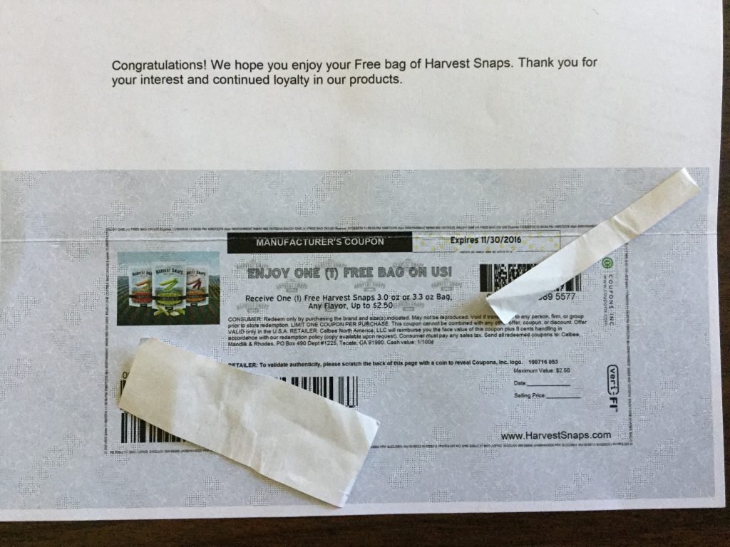 Free Harvest Snaps