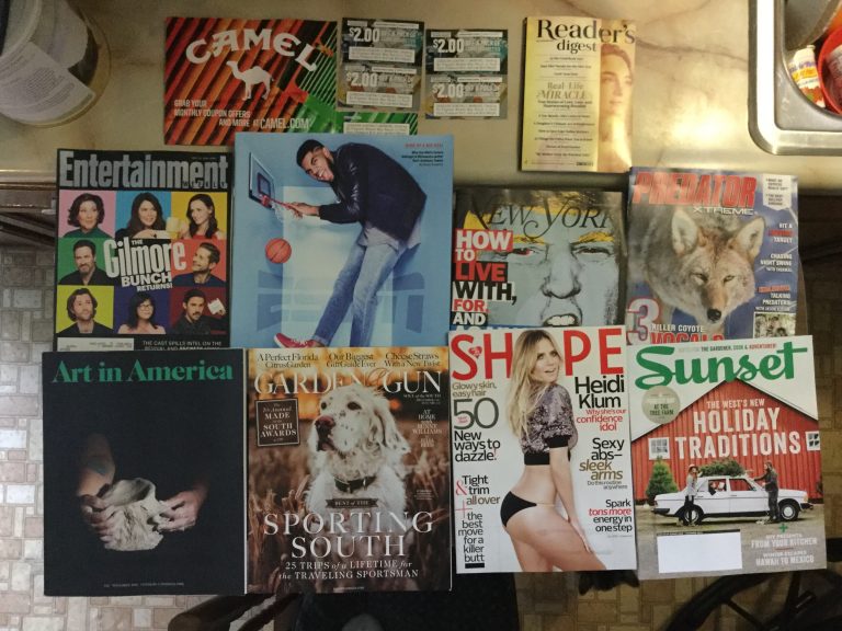 📬 11-18-2016 Free mail 🚬 Camel 🐪 coupons 📖 Reader’s Digest 🎭 Entertainment weekly 🏀 ESPN 🗽 New York 🐲 Predator Xtreme 🎨 Art in America 🔫 Garden & Gun 👙 Shape 🌞 Sunset 🌅