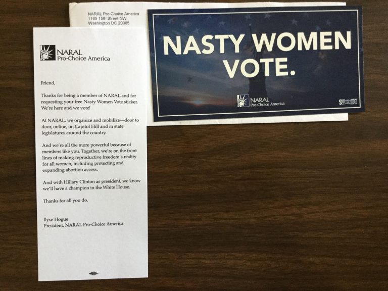 Free Nasty Women Vote Sticker