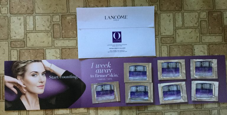 Free Lancôme Rengerie 7 Day to firmer skin trail