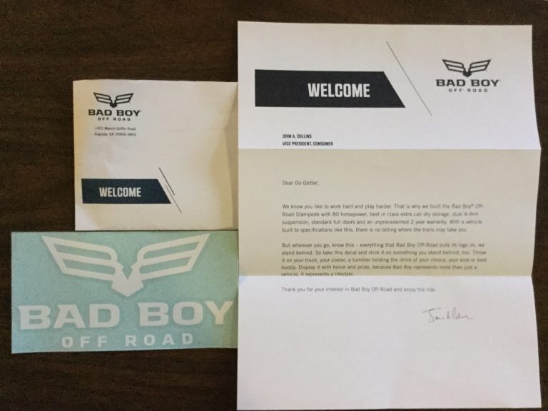Free Bad Boy Off Road Sticker