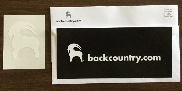 Free White Backcountry.com Goat Sticker