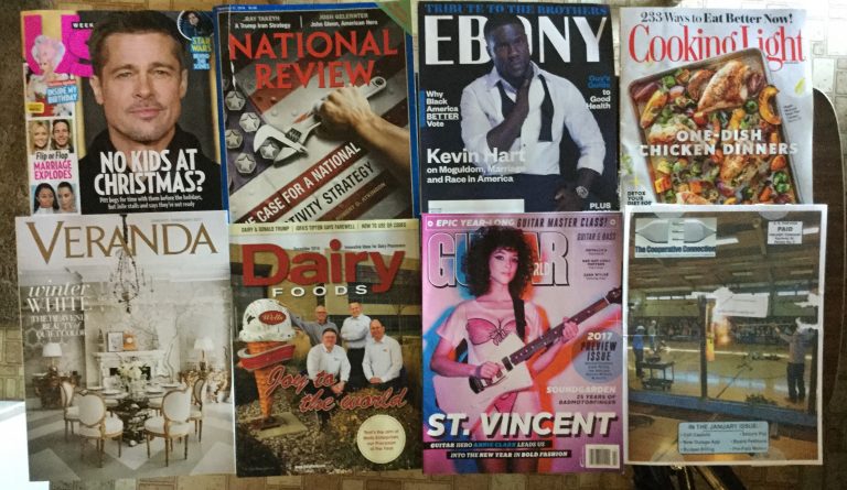 📬 12-27-2016 Free mail 🎟US Weekly 🔧National Review 👨🏿‍✈️EBONY 🍱 Cooking Light 🚪 Veranda 🍦Dairy Foods 🎻 Guitar World 🌎 The Cooperative Connection 💡 ⚡️
