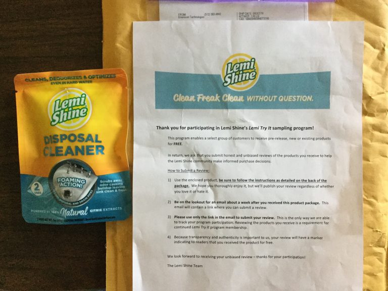Free Lemi Shine Disposal Cleaner