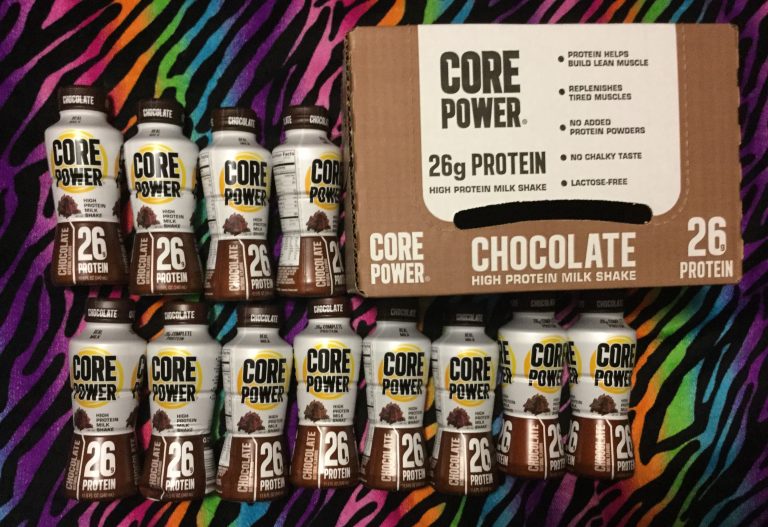 Free case of Chocolate Core Power high protein milkshakes