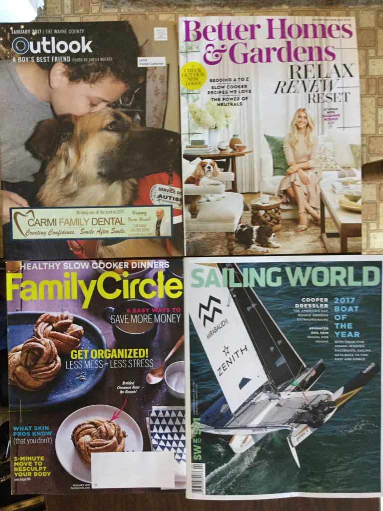 🏘 12-29-2016 Free mail 🎡 The Wayne County Outlook 🏡 Better Homes and Gardens 🏟 Family Circle 🚤 Sailing World 🌎 ⛵