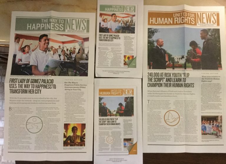 📬🌟 The Way to Happiness  🎀 and United for Human Rights Newsletters 🎄🎁