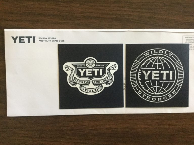 Free YETI Stickers