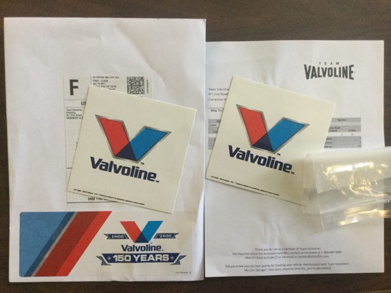 Free Team Valvoline Stickers