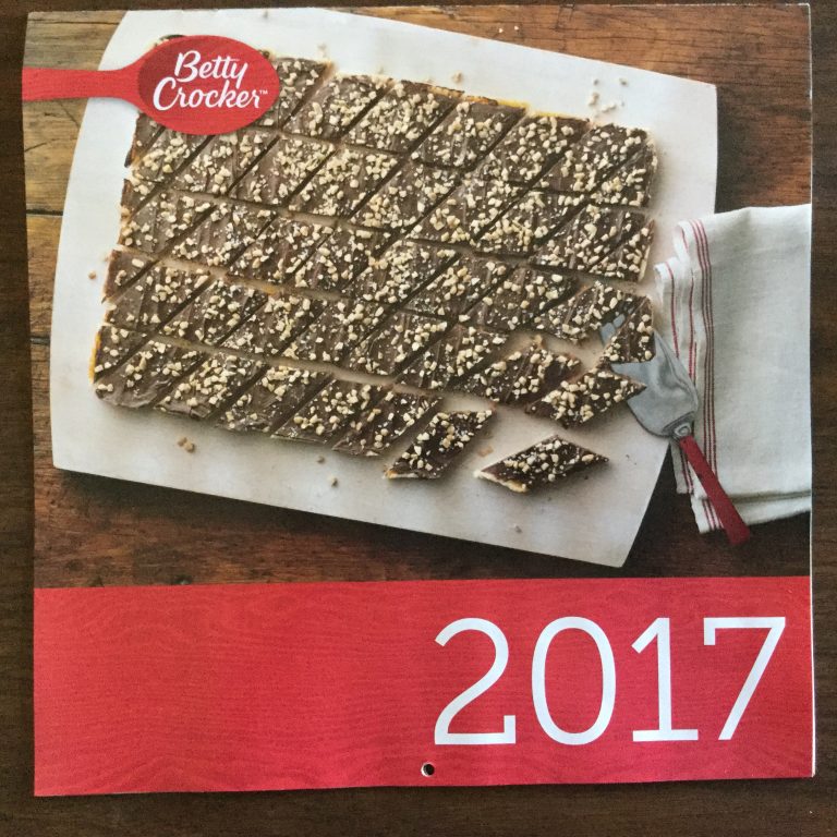 Free 2017 Betty Crocker calendar