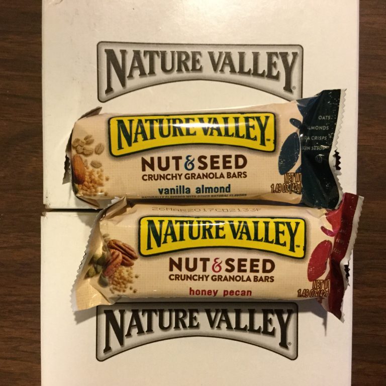 Free Nature Valley Nut & Seed vanilla almond and honey pecan bars