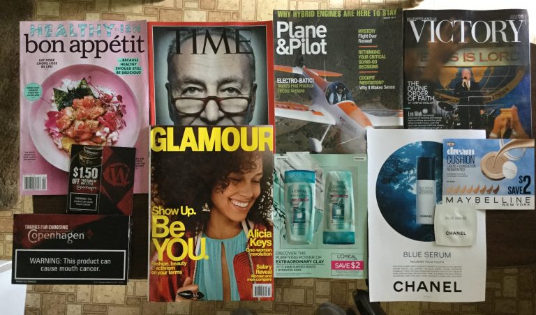 📬 2-11-2017 Free mail 🍱 bon appetit ⏰ TIME ✈️ Plane&Pilot 💒 Believer’s Voice of VICTORY 🚬 Copenhagen coupon 🙅🏿 Glamour with samples & coupons 💰