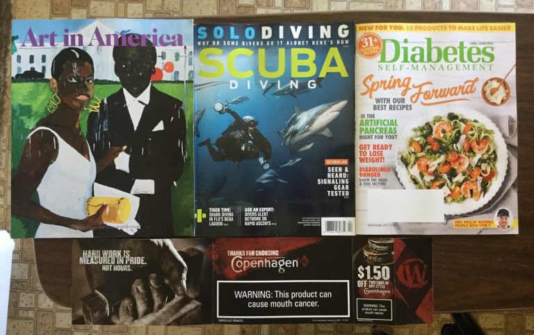 📬 2-22-2017 Free mail 🎨 Art in America 🏊🏻‍♀️ Scuba Diving 🍰 Diabetes Self-Management 🌶 Copenhagen coupon 💸 💰