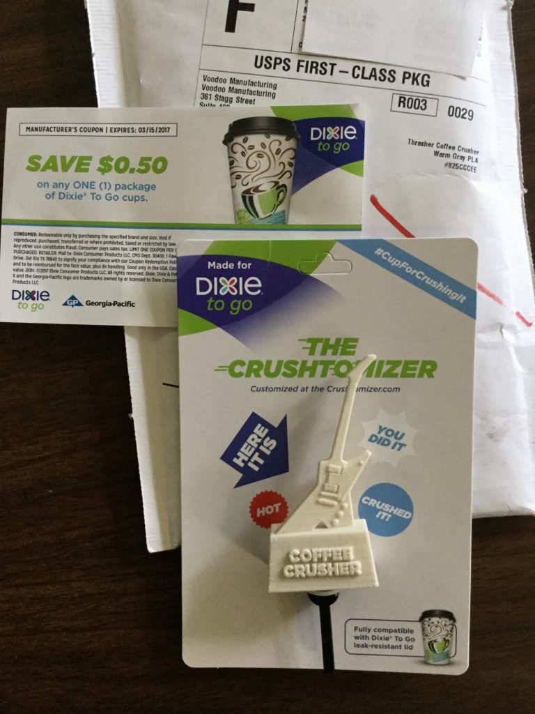 Free Dixie Customized Coffee Stopper