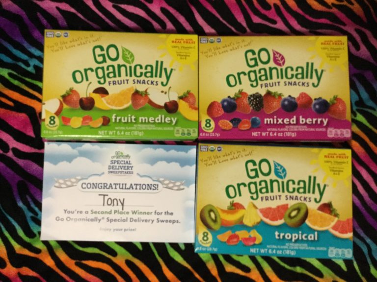Winner in the Go Organically Fruit Snacks Special Delivery Sweepstakes