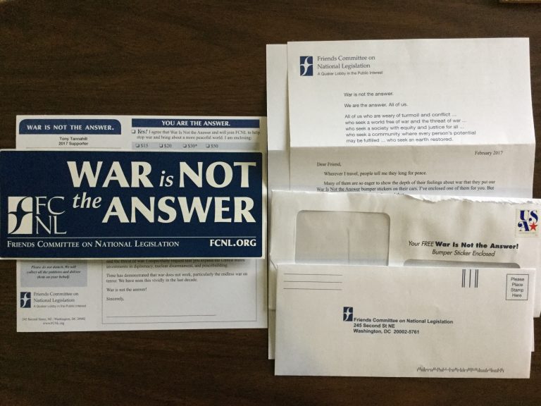 Free WAR is NOT the ANSWER Free Bumper Sticker