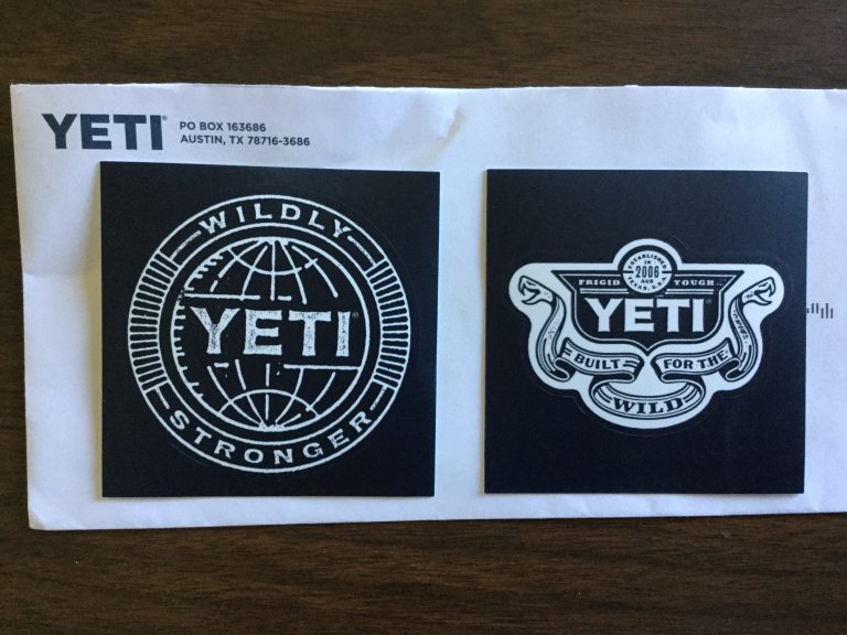 Free Yeti Stickers