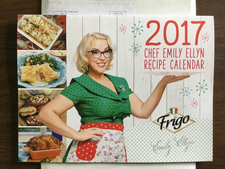 Free 2017 Chef Emily Ellyn Recipe Calendar