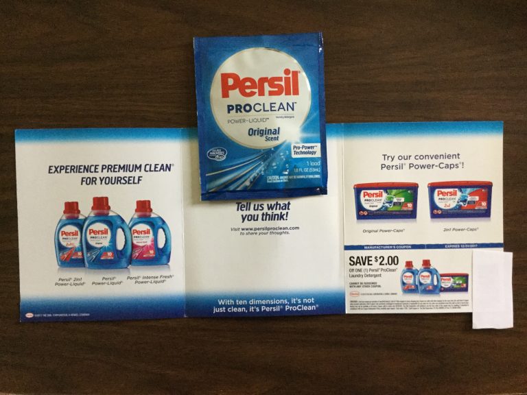 Free Persil Proclean Laundry Detergent sample