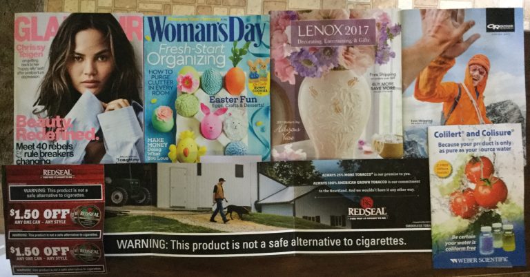 📬 3-6-2017 Free mail  👙Glamour 👩🏻‍⚖️ Woman’s Day 🍸 LENOX Gifts 🎁 Outdoor Research 🦑 Red Seal ⚗️ Weber Scientific 🔮