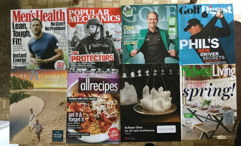 📬 3-9-2017 Free mail  🙅🏻‍♂️Men’s Health 👩🏻‍✈️ Popular Mechanics 🏌🏻 Golf ⛳️ Golf Digest 🌎 Pure Michigan 🍒 allrecipes 🎯 Bullseye Glass 🤹🏻‍♂️ Midwest Living 🏜 🌋