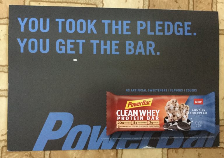 Free Power Bar Clean Whey Protein Bar