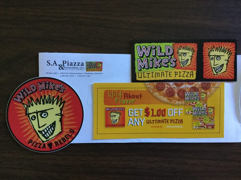 Free Wild Mikes Pizza  Stickers  and Magnets